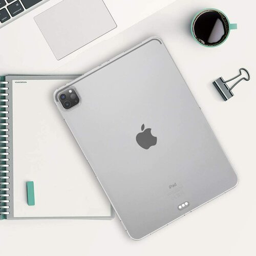 Microsonic Apple iPad Pro 12.9'' 2020 4.Nesil Kılıf, (A2229-A2069-A2232) Transparent Soft Beyaz