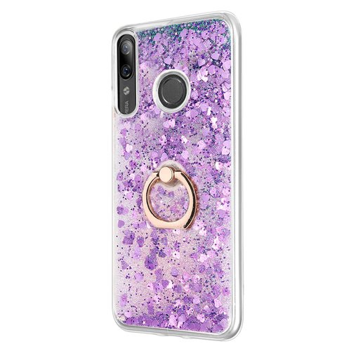 Microsonic Huawei P smart Z Kılıf Glitter Liquid Holder Mor