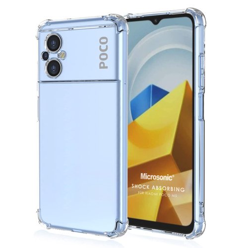 Microsonic Xiaomi Poco M5 Kılıf Shock Absorbing Şeffaf