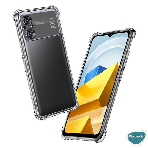 Microsonic Xiaomi Poco M5 Kılıf Shock Absorbing Şeffaf