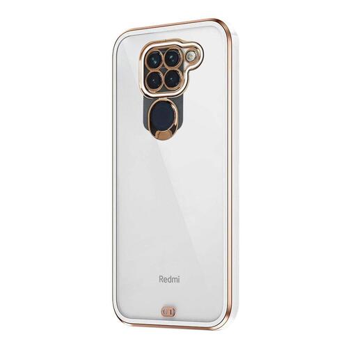 Microsonic Xiaomi Redmi Note 9 Kılıf Laser Plated Soft Beyaz