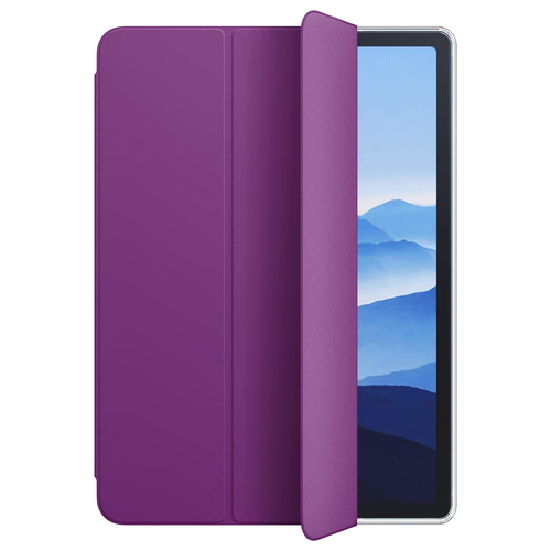 Microsonic Apple iPad Pro 13 2024 Kılıf (A2925-A2926) Slim Translucent Back Smart Cover Mor