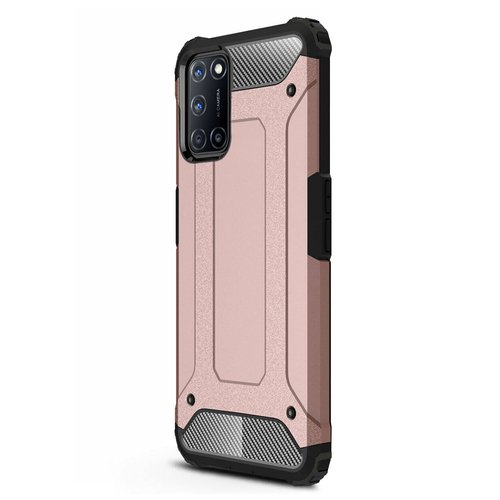 Microsonic Oppo A52 Kılıf Rugged Armor Rose Gold