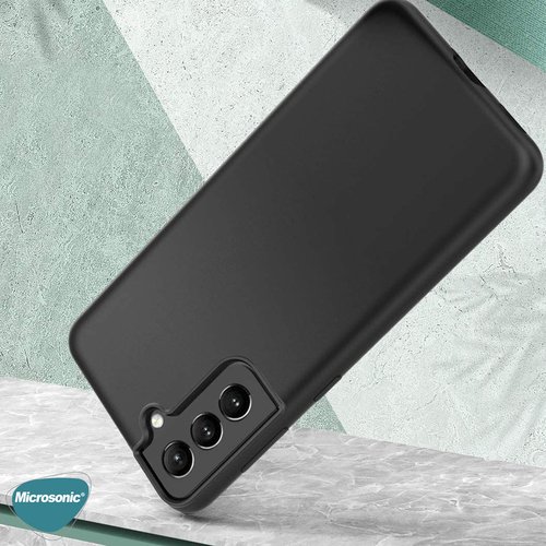 Microsonic Matte Silicone Samsung Galaxy S21 Plus Kılıf Kırmızı