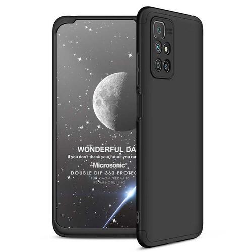 Microsonic Xiaomi Redmi Note 11 4G Kılıf Double Dip 360 Protective Siyah