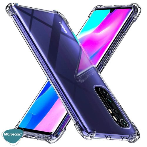 Microsonic Shock Absorbing Kılıf Xiaomi Mi Note 10 Lite Şeffaf