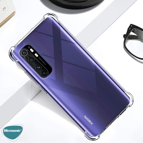 Microsonic Shock Absorbing Kılıf Xiaomi Mi Note 10 Lite Şeffaf