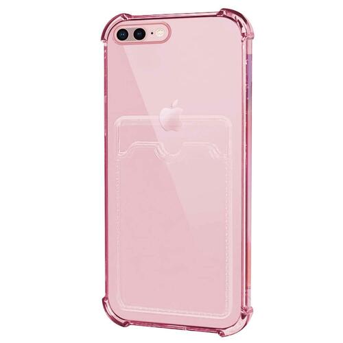 Microsonic Apple iPhone 8 Plus Card Slot Shock Kılıf Pembe