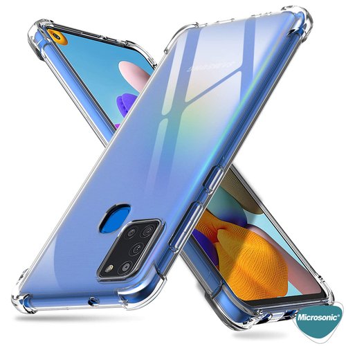 Microsonic Shock Absorbing Kılıf Samsung Galaxy A21s Şeffaf