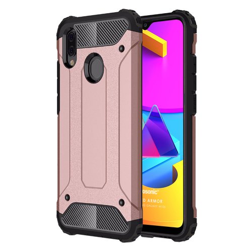 Microsonic Samsung Galaxy M10s Kılıf Rugged Armor Rose Gold