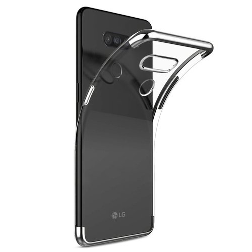 Microsonic LG K50s Kılıf Skyfall Transparent Clear Gümüş