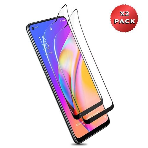 Microsonic Oppo Reno 5 Lite Crystal Seramik Nano Ekran Koruyucu Siyah (2 Adet)