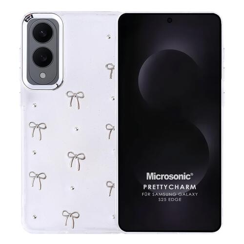 Microsonic Samsung Galaxy S25 Edge Kılıf PrettyCharm Bow