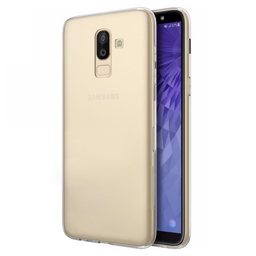 Microsonic Samsung Galaxy J8 Kılıf Transparent Soft Beyaz