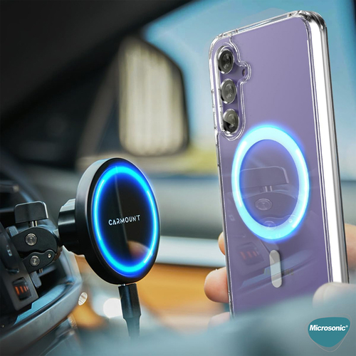 Microsonic Xiaomi Redmi Note 13 Pro Plus 5G Kılıf MagSafe Clear Sararmaz Şeffaf