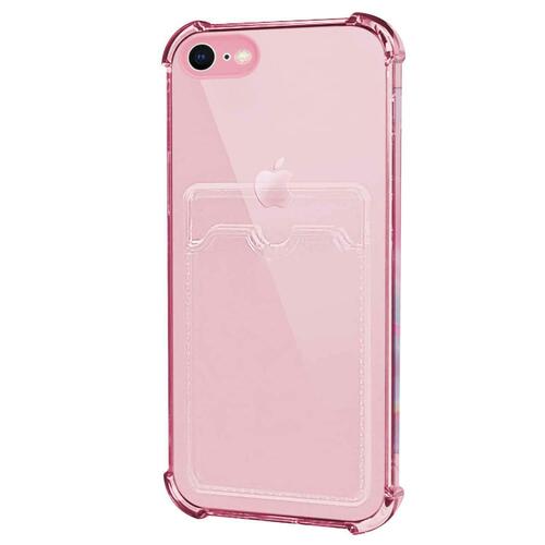 Microsonic Apple iPhone 8 Card Slot Shock Kılıf Pembe