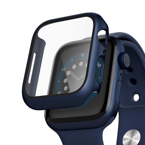 Microsonic Apple Watch Series 11 46mm Kılıf Matte Premium Slim WatchBand Lacivert