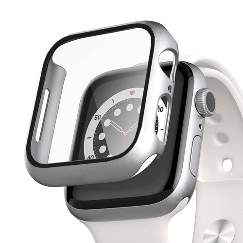 Microsonic Apple Watch Series 11 46mm Kılıf Matte Premium Slim WatchBand Gümüş
