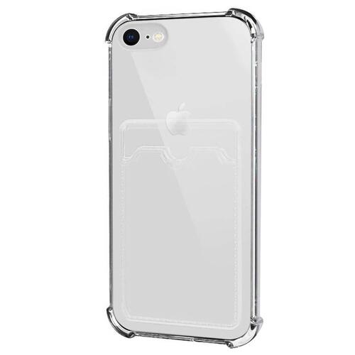 Microsonic Apple iPhone 8 Card Slot Shock Kılıf Şeffaf