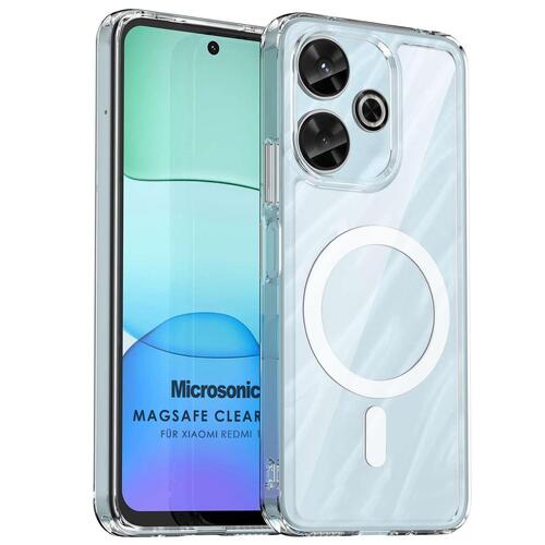 Microsonic Xiaomi Redmi 13 4G Kılıf MagSafe Clear Sararmaz Şeffaf
