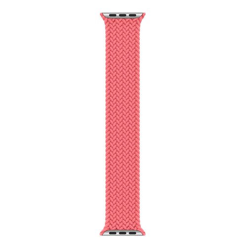 Microsonic Apple Watch Ultra Kordon, (Medium Size, 147mm) Braided Solo Loop Band Pembe