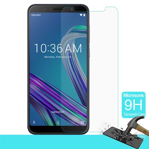 Microsonic Asus Zenfone Max Pro M1 (5.99'') ZB601KL Temperli Cam Ekran Koruyucu