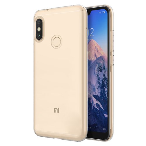 Microsonic Xiaomi Mi A2 Lite Kılıf Transparent Soft Beyaz