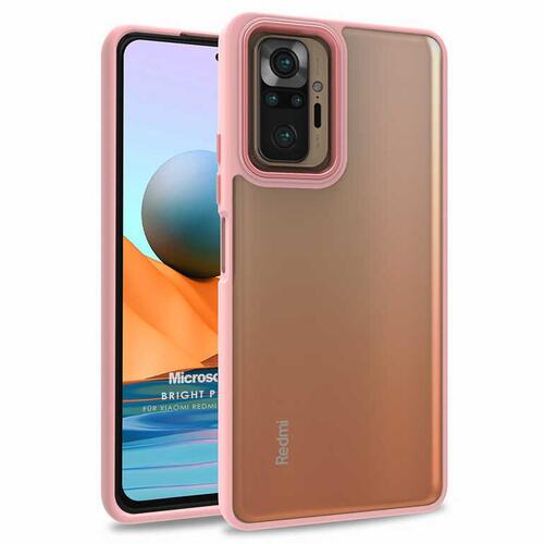 Microsonic Xiaomi Redmi Note 10 Pro Kılıf Bright Planet Rose Gold