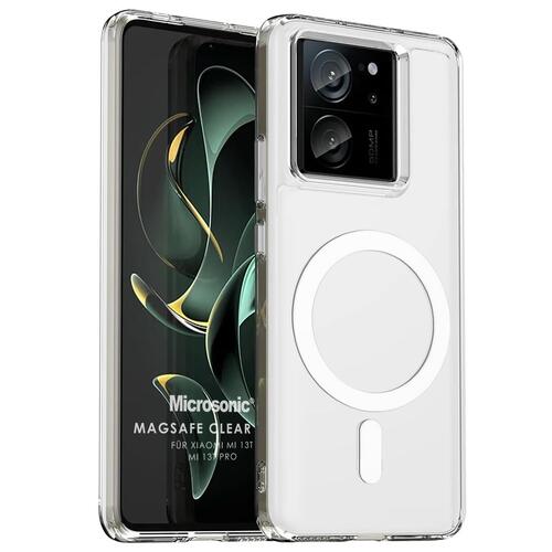 Microsonic Xiaomi Mi 13T Pro Kılıf MagSafe Clear Sararmaz Şeffaf