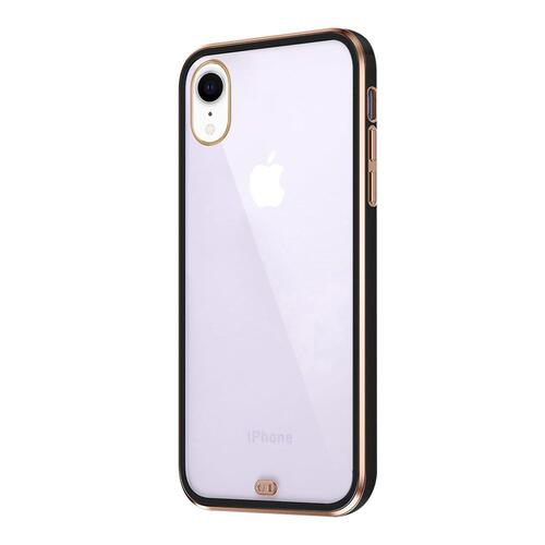 Microsonic Apple iPhone XR Kılıf Laser Plated Soft Siyah