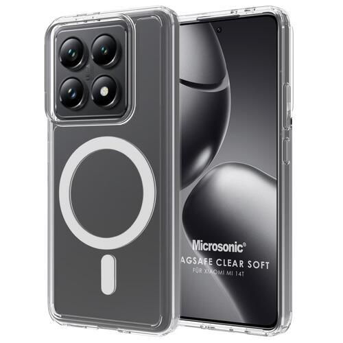 Microsonic Xiaomi Mi 14T Kılıf MagSafe Clear Sararmaz Şeffaf