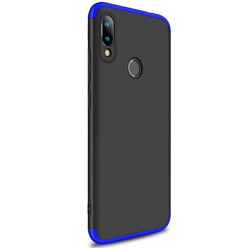 Microsonic Xiaomi Redmi Note 7 Pro Kılıf Double Dip 360 Protective Siyah Mavi