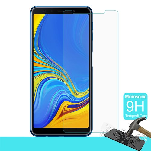 Microsonic Samsung Galaxy A7 2018 Temperli Cam Ekran Koruyucu