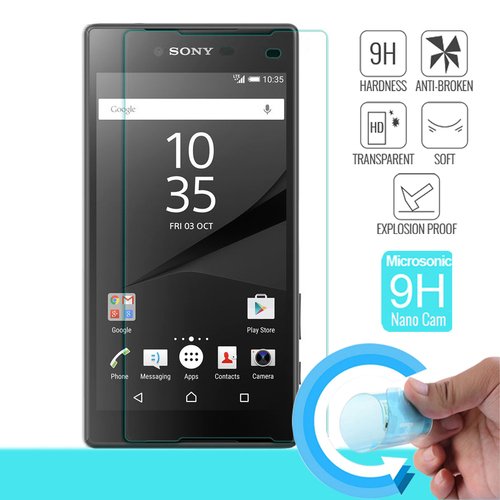 Microsonic Sony Xperia Z5 Nano Cam Ekran koruyucu Kırılmaz film