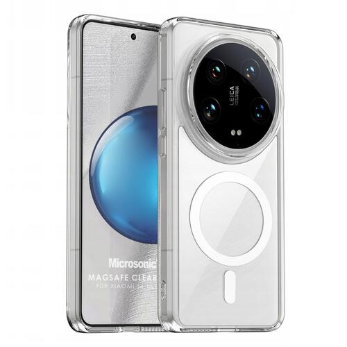 Microsonic Xiaomi Mi 14 Ultra Kılıf MagSafe Clear Sararmaz Şeffaf