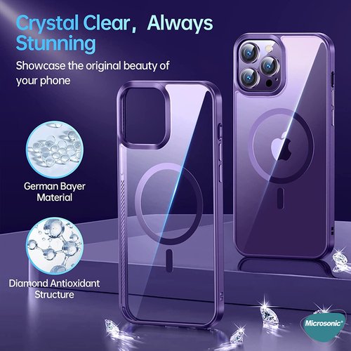 Microsonic Apple iPhone 15 Kılıf Shadow Planet Lila