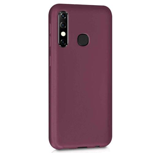 Microsonic Matte Silicone Infinix Hot 8 Kılıf Mor