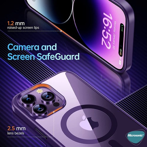 Microsonic Apple iPhone 15 Kılıf Shadow Planet Açık Yeşil