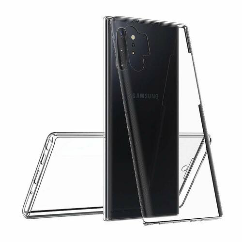 Microsonic Samsung Galaxy Note 10 Plus Kılıf 6 tarafı tam full koruma 360 Clear Soft Şeffaf