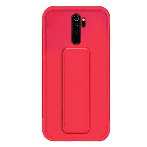 Microsonic Xiaomi Redmi Note 8 Pro Kılıf Hand Strap Kırmızı