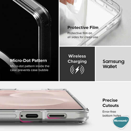 Microsonic Samsung Galaxy A16 Kılıf MagSafe Clear Sararmaz Şeffaf