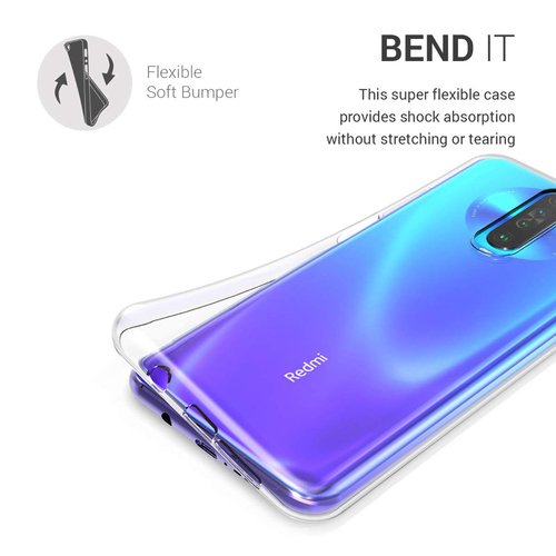 Microsonic Xiaomi Redmi K30 Kılıf Transparent Soft Beyaz