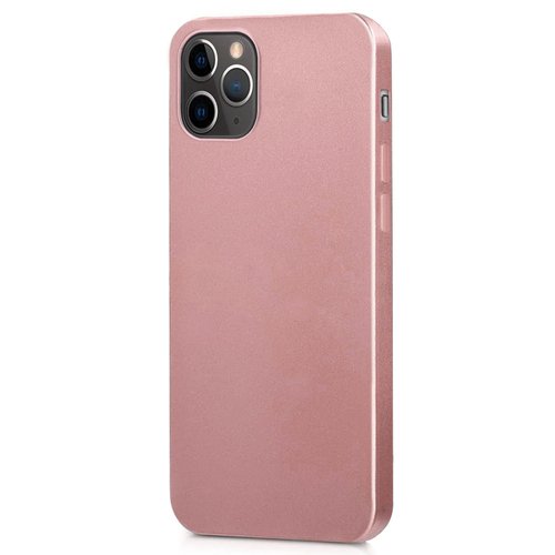 Microsonic Matte Silicone Apple iPhone 12 Pro Max Kılıf Rose Gold