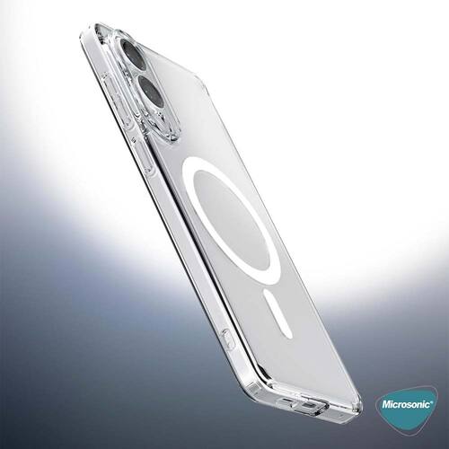 Microsonic Samsung Galaxy S25 Edge Kılıf MagSafe Clear Sararmaz Şeffaf