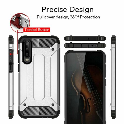 Microsonic Huawei P30 Kılıf Rugged Armor Kırmızı