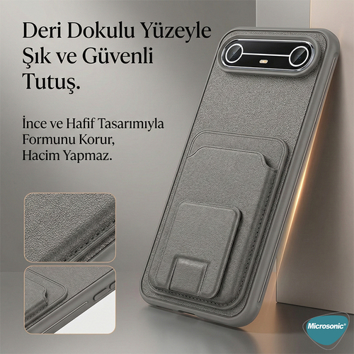 Microsonic TECNO Camon 40 Pro Kılıf PocketPro Litchi Koyu Yeşil