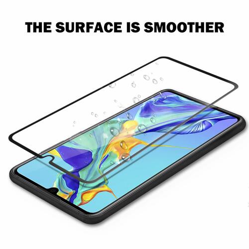 Microsonic Huawei P30 Tam Kaplayan Temperli Cam Ekran koruyucu Siyah
