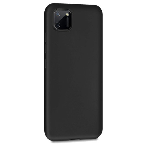 Microsonic Matte Silicone Realme C11 Kılıf Siyah