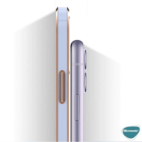 Microsonic Samsung Galaxy A72 Kılıf Laser Plated Soft Lila