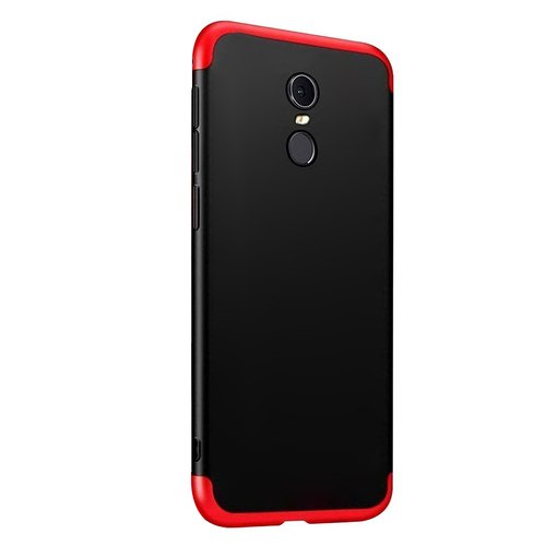 Microsonic Xiaomi Redmi Note 4 Kılıf Double Dip 360 Protective Siyah Kırmızı